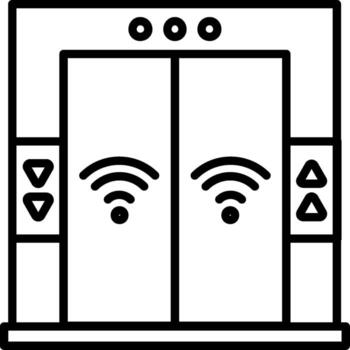 Elevator User Interface Element Graphic vector