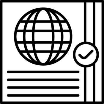 Passport Control Mobile App Symbol Layout vector