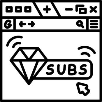 Paid Subscription User Interface Graphic Asset vector