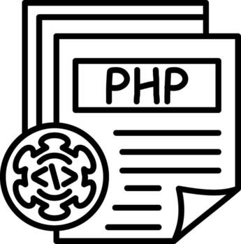 Php File Application Graphic Design Asset vector