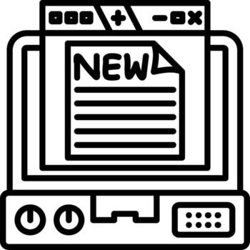 Program New Features Creative Flat Symbol Design vector