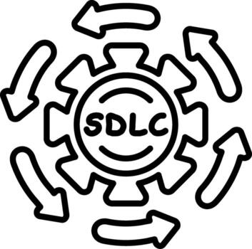 sdlc conciso visual representación activo vector
