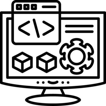 Software Wireframe Graphic Object Layout vector