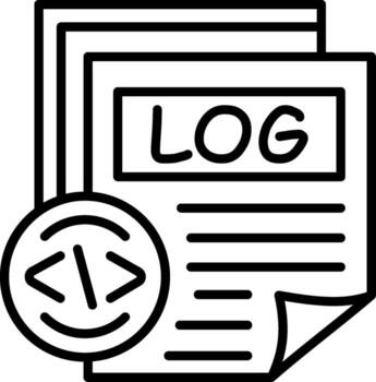 Log File Iconic Design Element Layout vector
