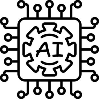 Artificial Intelligence Feature Highlight Mark Layout vector