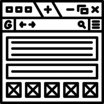 wireframe Custom Visual Symbol Graphic vector