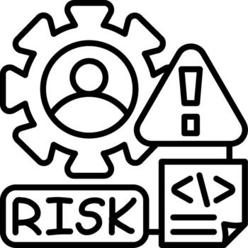 Risk Management UI Visual Cue Graphic vector