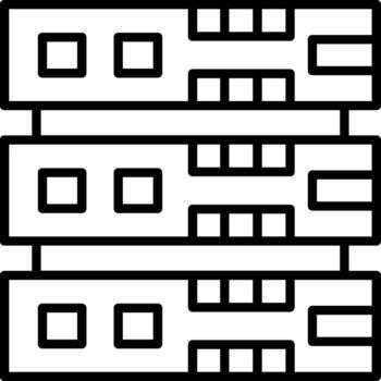 Database Concise Visual Representation Asset vector