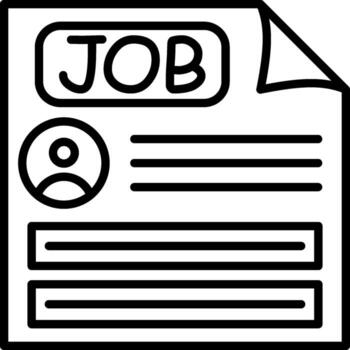 Job Document User Interface Graphic Asset vector