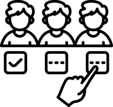 Recruitment Options Intuitive UI Feature Layout vector