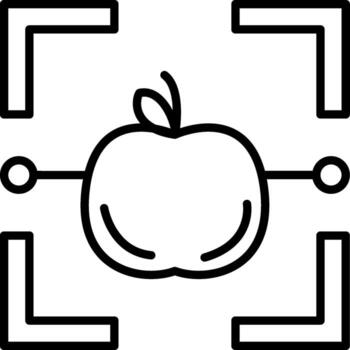 Apple Object Mobile Optimized Art Layout vector
