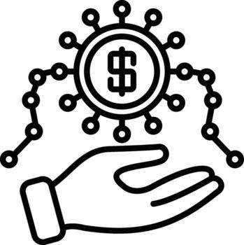 Money Saving Concise Visual Representation Asset vector