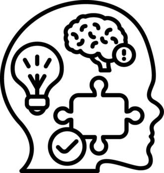 problema resolviendo personalizado visual símbolo gráfico vector