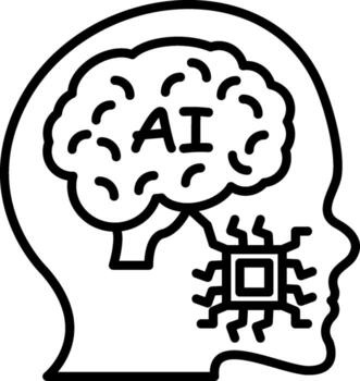 Ai Brain UX Friendly Element Layout vector