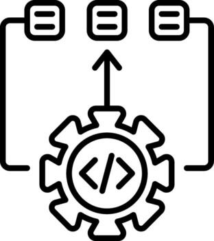 Algorithm Minimal Flat Mark Graphic vector