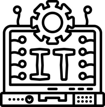 Information Technology Modular Interface Graphic Asset vector
