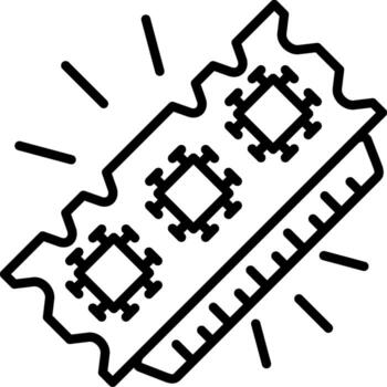 Random Access Memory High Impact Design Layout vector