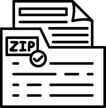 Código Postal carpeta visual marca símbolo activo vector