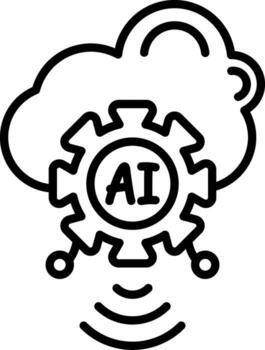 artificial inteligencia personalizado visual símbolo gráfico vector