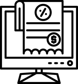 Lcd Invoice Professional UI Graphic Design vector