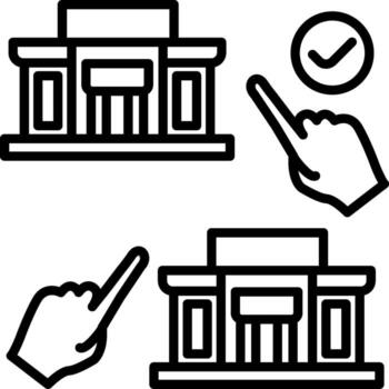 Choice Wireframe Graphic Object Layout vector