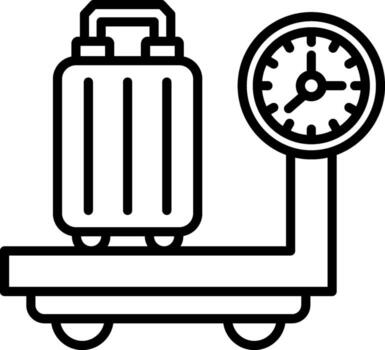 Luggae Scale Application Graphic Design Asset vector