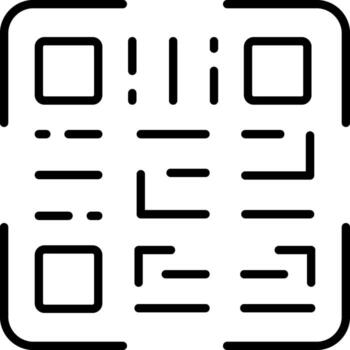 QR Code UI Pack Element Layout vector