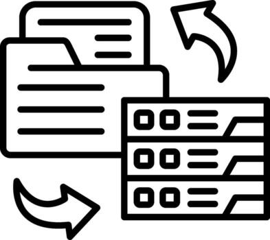 Data Backup Scalable UI Form Graphic vector