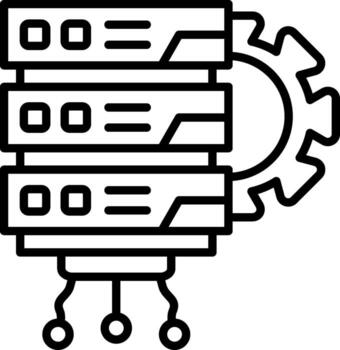 Database Balanced Visual Element Layout vector