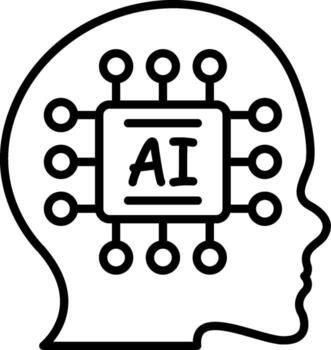 AI Technology Minimal Visual Object Form vector