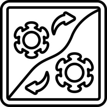 automatización estilizado visual simbólico representación vector