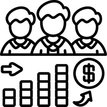 Management Elegant UI Object Graphic vector