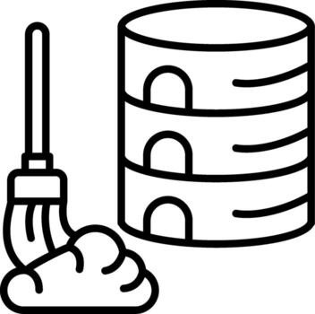 Data Cleansing Graphic Interface Mark Layout vector