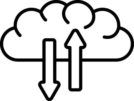 Cloud Technology Fast Load Design Asset vector