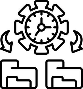 hora administración funcional Arte elemento diseño vector