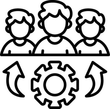 Team Management Dynamic Design Feature Layout vector