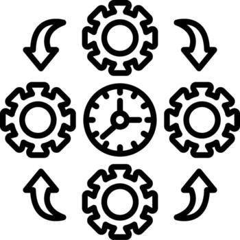 Process Digital Sketch Form Graphic vector