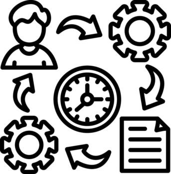 Process User Interface Element Graphic vector