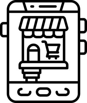 Online Shopping Scalable UI Form Graphic vector