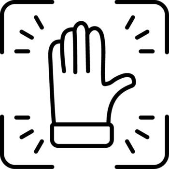 Fingerprint Scan User Interface Graphic Asset vector