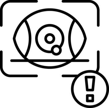 Retinal Scan Visual Branding Symbol Asset vector