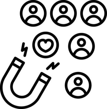 Magnet Simplified UX Element Iconography vector