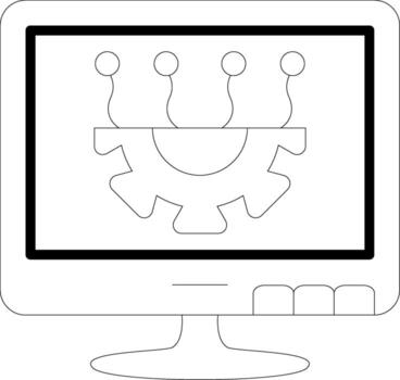 Configuration Professional UI Symbol Graphic vector