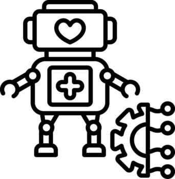 Robot UI Visual Cue Graphic vector