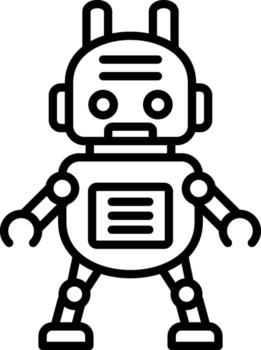 robot funcional ux gráfico diseño vector