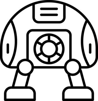 Robot Unique Art Style Feature vector
