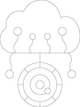 Cloud Computing Scalable Art Form Graphic vector