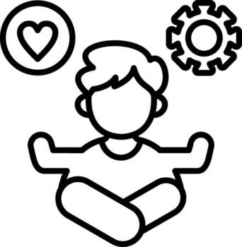 Stress Management User Interface Graphic Asset vector