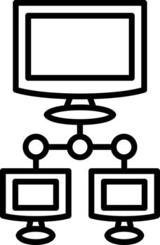 Computer Networks Interface Style Guide Layout vector