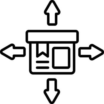 Distribution Center Versatile Web Graphic Layout vector